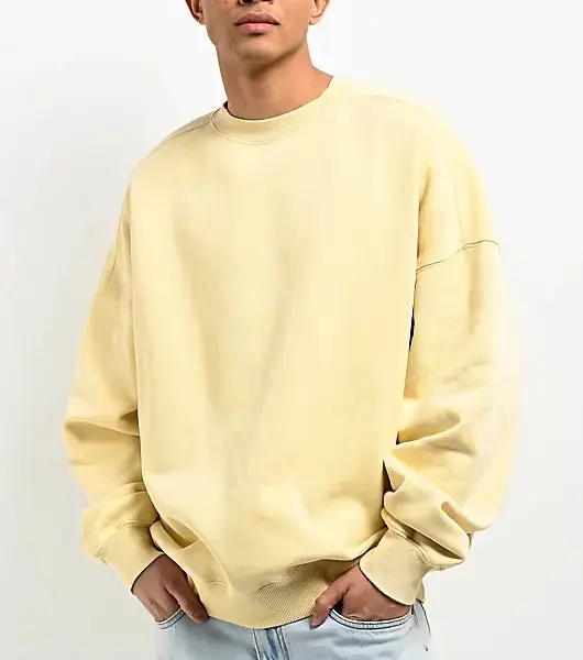 Fundamentals Ninth Hall Tan Boxy Crewneck Sweatshirt