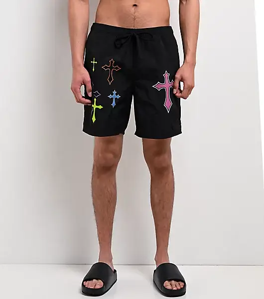 Ninth Hall Crosses Black Board Shorts (1)