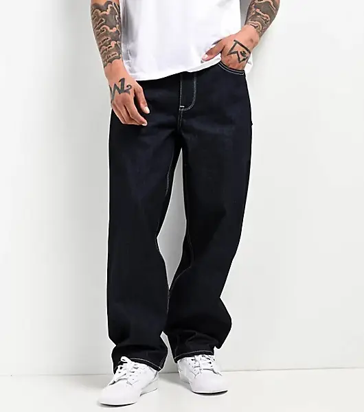 Ninth Hall Dragon Raw Denim Loose Fit Jeans